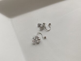 スーパーCZ simpleイヤリング（ノンホールピアス）の画像