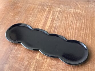 四円皿　瑠璃の画像