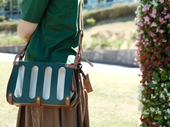 【受注製作】PICCOLO〈 Green/Brown × White 〉の画像