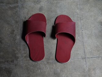 room shoes イタリアンレザー使用《Mサイズ》ワインの画像