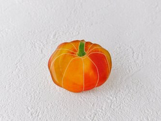 かぼちゃの帯留めの画像