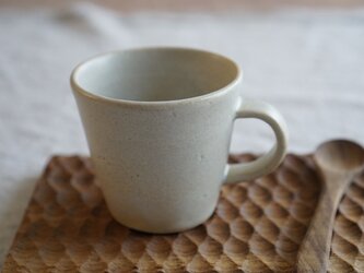 白マットのマグカップ　No.904の画像