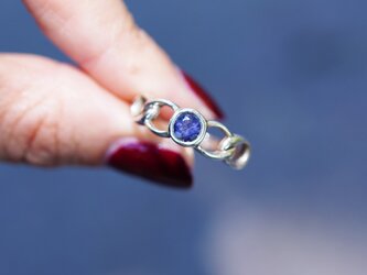 アイオライト・シルバー・デザインリング