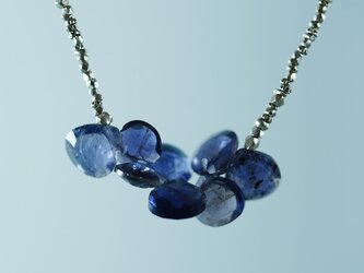 アイオライト・ウォーターサファイヤ・カレンシルバー・ブレスレット