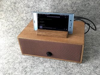 [simplicity Brown] スマホ、タブレット用スピーカーの画像