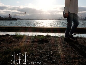 『kikite 01S』ハーフリネンのシャツ　白色［Mサイズ］の画像