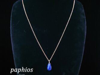 lapis lazulil necklace/14kgfの画像