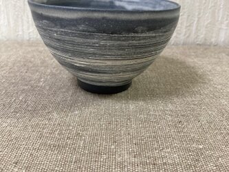 彩泥刷毛目茶碗の画像