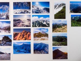Lサイズの写真・山の風景その2・色々18枚セット(L015-2)の画像
