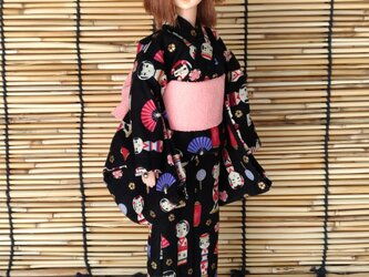 「闇夜のこけし」27cmドール浴衣の画像