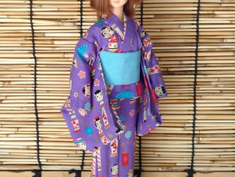 「夢見るこけし」27cmドール浴衣の画像