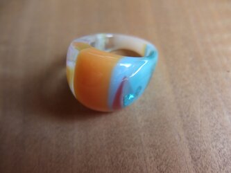 カラフルリング　オレンジの画像