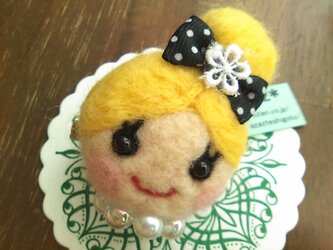 大人気♡オンナノコブローチ（おだんご・金髪）の画像