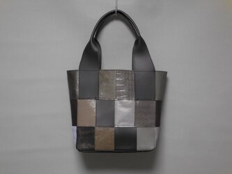 レザーパッチワークハンドバッグ355の画像