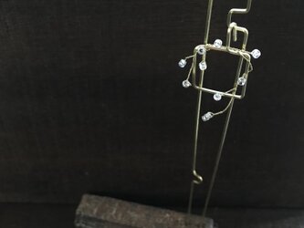 焼締アクセサリースタンド&クリスマスリース(type：ｺ凹)の画像