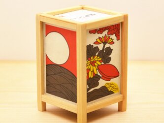 ミニ行灯 「月見に一杯」 花札の画像