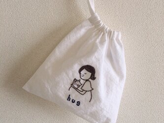 おさんぽ巾着ミニ　hug③の画像