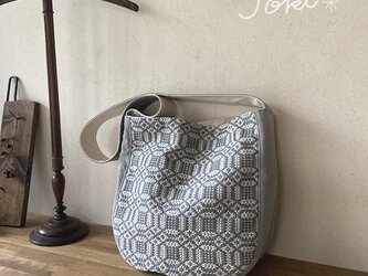 bag[手織り斜め掛けワンショルダーバッグ]エメグレーの画像