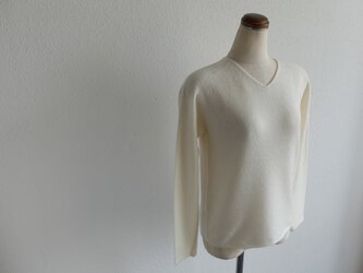 【再入荷】enrica cashmere knit 063 / offwhiteの画像
