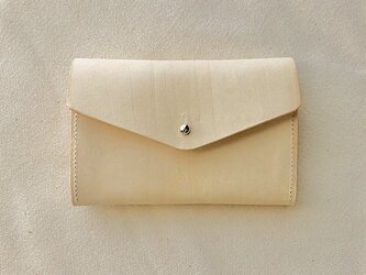 小銭が探しやすい 革のミニ財布 イタリア製レザー Small Basic Walletの画像