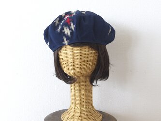 着物リメイク　ベレー帽の画像