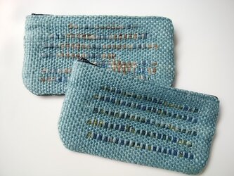 手織りミニポーチ【送料無料】の画像