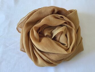 草木染め　コットンショール　ブナの画像