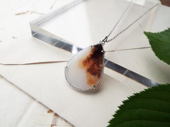 【一点物】デンドリティックアゲートのネックレスの画像