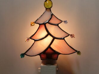 ツリーのおやすみランプ（ピンク）の画像