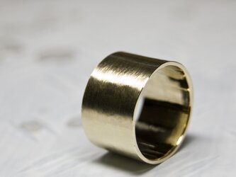 つや消し 真鍮フラットリング 12.0mm幅 マット｜BRASS RING｜365の画像