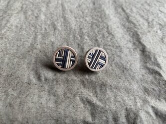 籐と木のピアス.イヤリング　小の画像