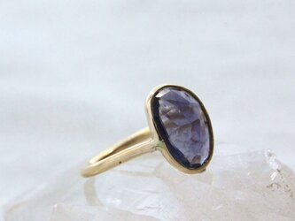 Rosecut Iolite Ring K10YG ローズカットアイオライトのリング