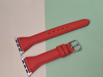 高級革使用　腕時計ベルト　アップルウォッチバンド　フランス産高級レザ　ヴォースイフト メンズ　レディースの画像