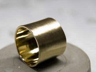 つや消し 真鍮フラットリング 15.0mm幅 マット｜BRASS RING｜373の画像