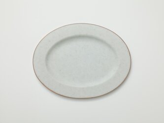 リム皿 オーバル (グレー)の画像