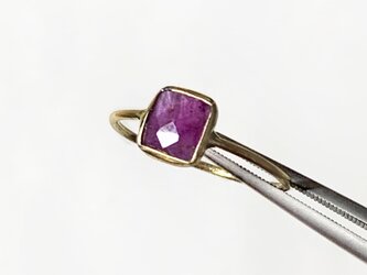 一点もの k18 Ruby Petite リング No.2/受注制作の画像