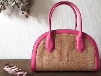 ：corkのドーム型バッグ：ピンクの画像