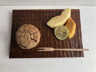 チークの平角皿（四六）の画像