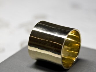 鏡面 真鍮フラットリング 18.0mm幅 ミラー｜BRASS RING｜378の画像