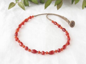 Red×Orange（short necklace）の画像
