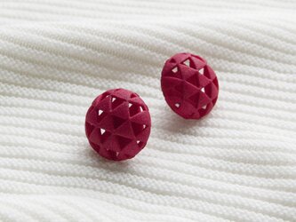 [和]うろこ カーディナルレッド・ピアス（イヤリング）の画像