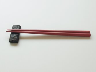 漆箸22cm・箸置きセット　桜色の画像