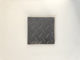 プレート　S　「縞陶板」ブラックの画像