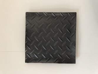 プレート　L　「縞陶板」ブラックの画像