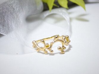 K18　煌めく森リングの画像