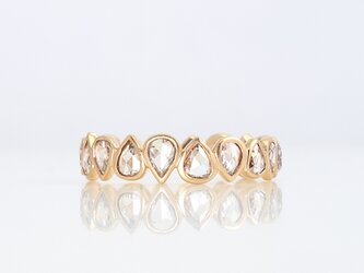 Rosecut diamond full eternity ring / pear shapeの画像