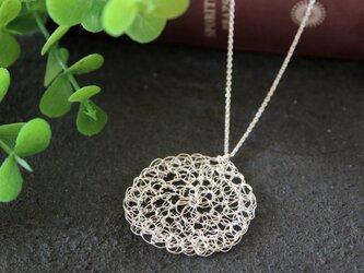 [silver999]純銀クロッシェサークルネックレスの画像