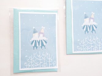 「flocon de neige」クリスマスカードセットの画像