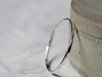 槌目 シルバープレーンリング 1.0mm幅 凸凹｜SILVER RING｜391の画像