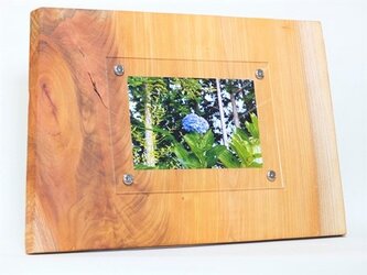 木製写真立て 壁掛け対応 Ｎｏ.10　欅の天然木（KG-15）の画像